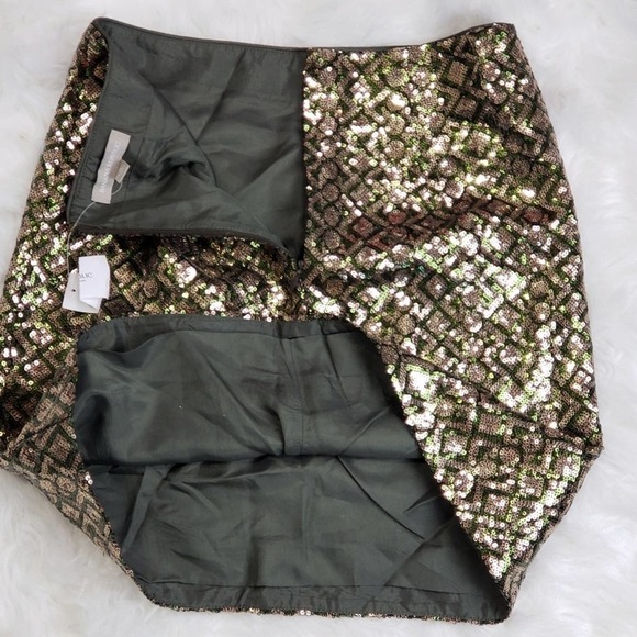 Banana Republic green and gold sequin skirt - Picture 5 of 6